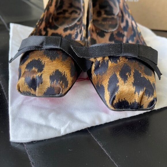NEW Christian Louboutin Mama Flirt 30 Leopard print Ballet kitten heel 7.5 - Picture 4 of 11